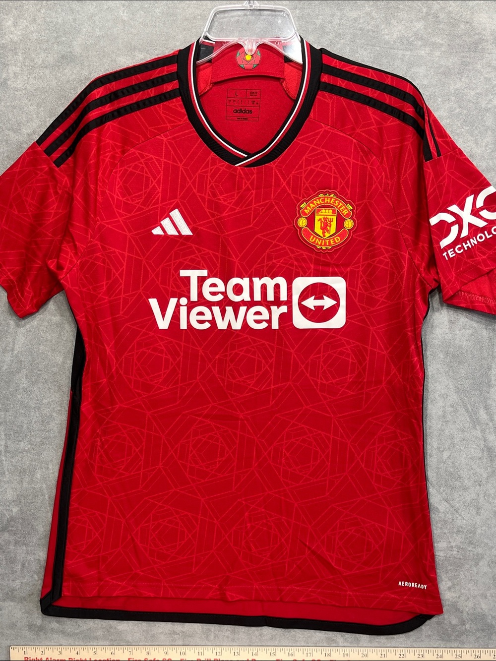 Adidas Manchester United 2022/23 Home Jersey Men’s Large TeamViewer Red